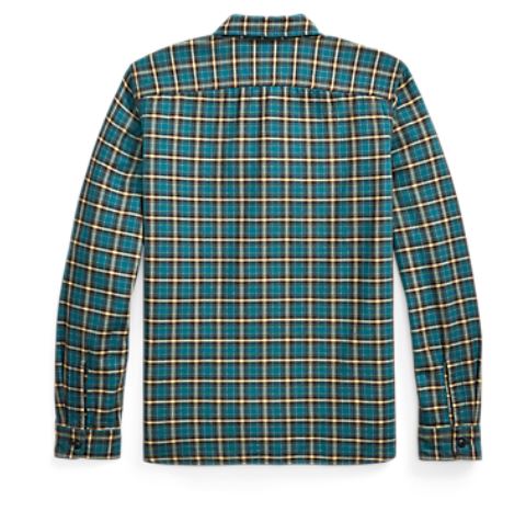 RRL - LS Cotton Plaid Cameron Sport Shirt - back