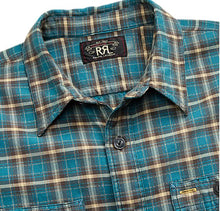 Load image into Gallery viewer, RRL - LS Cotton Plaid Cameron Sport Shirt - close up
