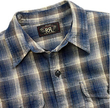 Load image into Gallery viewer, RRL - LS Cotton Plainweave Plaid Jasper Workshirt - close up

