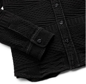 RRL - LS Cotton Indigo Jacquard Julius Shirt Jacket