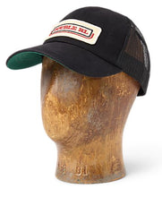 Load image into Gallery viewer, RRL- Cotton 3x1 RHT Denim &quot;Double RL&quot; Logo Trucker Hat w/ Mesh Back Panels
