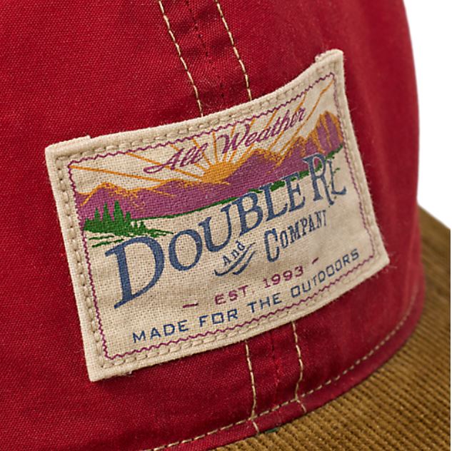 RRL- Oil Cloth/Cotton Corduroy "Double RL and Company" Logo Sportsman Hat