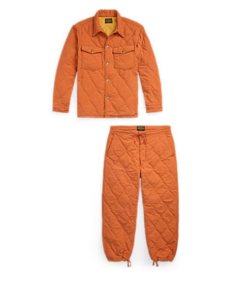 RRL - 2-Piece Set | Quilted Cotton Ripstop Regiment Shirt Jacket w/ Matching Pant