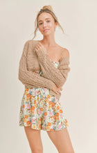 Load image into Gallery viewer, Model wearing Sadie &amp; Sage - Kona Coffee Cardigan in Tan.
