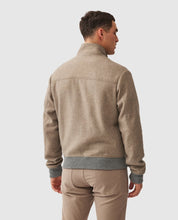 Load image into Gallery viewer, Model wearing Rodd &amp; Gunn - Lake Taylor Jacket in Fawn - back.
