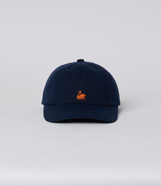 Merz B. Schwanen - Good Basics Swan Logo Cap in Night Blue.