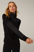 Load image into Gallery viewer, Model wearing Alp N Rock - Cody Mockneck Shirt in Black.
