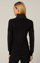 Load image into Gallery viewer, Model wearing Alp N Rock - Cody Mockneck Shirt in Black - back.
