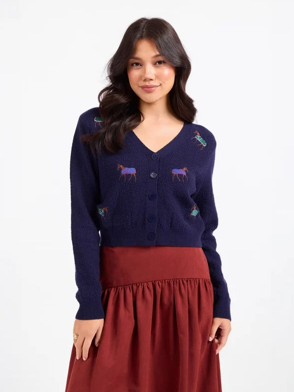 Sadie & Sage - Esme Embroidered Horse Cardigan