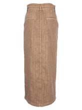 Load image into Gallery viewer, Kut from the Kloth - Freida Front Slit Skirt in wood - back.
