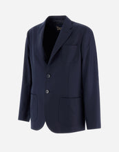 Load image into Gallery viewer, Herno Men&#39;s Single Breasted Blazer in Blue Navy.
