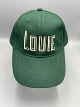 Load image into Gallery viewer, LOUIE Logo Baseball Cap in Olive.
