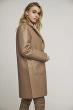 Load image into Gallery viewer, Model wearing Rino &amp; Pelle - Ivon Reversible Coat in Twig.
