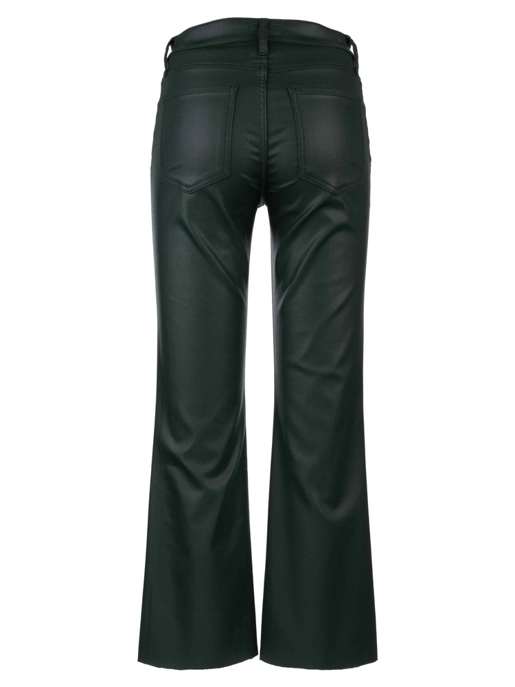 Kut From The Kloth - Kelsey High Rise Ankle Flare w/Raw Hem in Forest - back.