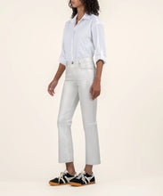 Load image into Gallery viewer, Model wearing Kut From The Kloth - Kelsey High Rise Fab AB Ankle KP2107MA1 in Silver.
