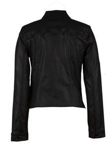 KUT From The Kloth Kara Vegan Leather Jacket in Black.