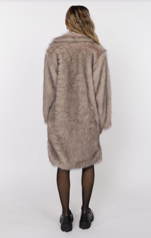 Sage the Label - Pixie Tipped Vegan Fur Coat
