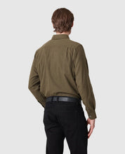 Load image into Gallery viewer, Model wearing Rodd &amp; Gunn - Barrhill Sports Fit Shirt in Loden - back.
