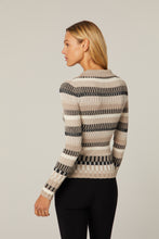 Load image into Gallery viewer, Model wearing Alp N Rock - Luisa II Polo Sweater in Stone - back.
