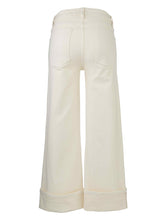 Load image into Gallery viewer, Kut From The Kloth - Meg High Rise Fab Ab Wide Leg Roll Up Reg Hem in Candle - back.
