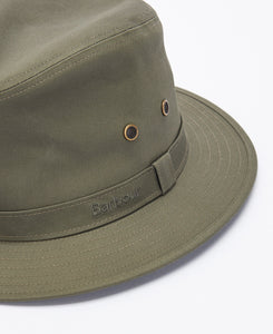 Barbour Dawson Safari Hat in Olive.