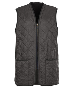 Barbour Polarquilt Waistcoat Zip-In Liner in Black.