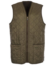 Load image into Gallery viewer, Barbour Polarquilt Waistcoat Zip-In Liner in Olive.
