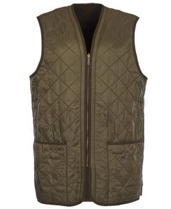 Barbour Polarquilt Waistcoat Zip-In Liner in Olive.