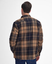 Load image into Gallery viewer, Model wearing Barbour Willberry Overshirt Autumn Dress - back.
