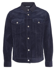 Load image into Gallery viewer, Barbour Garment Dyed Cord Overshirt in Navy.
