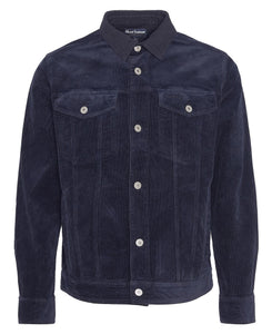 Barbour Garment Dyed Cord Overshirt in Navy.