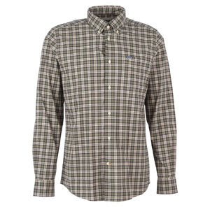 Barbour Lomond Tailored Shirt in Forest Mist.