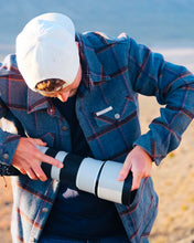 Load image into Gallery viewer, Model wearing Amundsen - Wool Jacket in Faded Blue.
