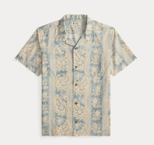 RRL - Floral Paisley Linen Cotton Shirt