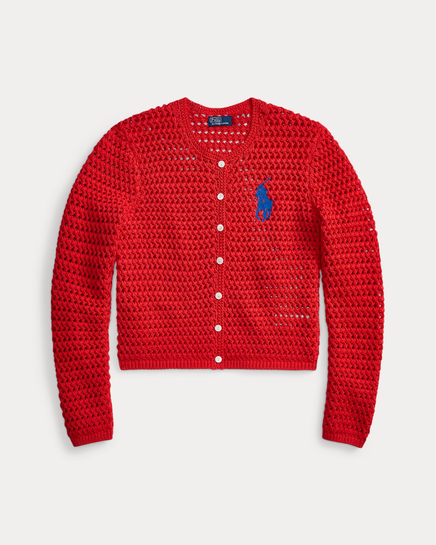 Polo Ralph Lauren - Big Pony Crocheted Cotton Cardigan