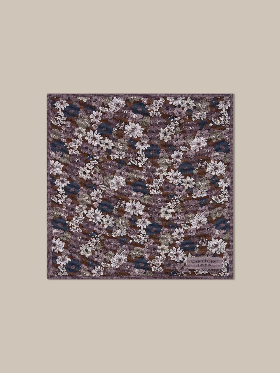 Robert Talbott - Collins Floral Double Print Pocket Square