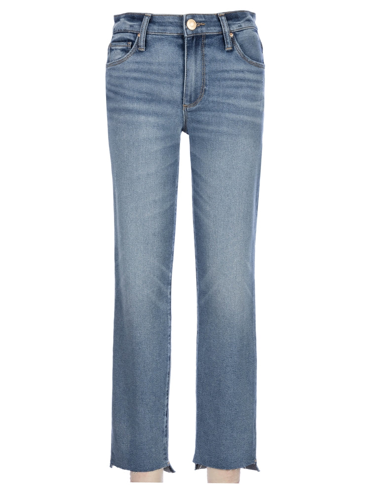 KUT From The Kloth Reese Ankle Straight Leg w/Raw Step Hem KP0937MB5 in Operated.