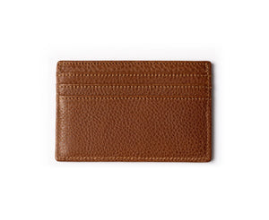 Ghurka - Slim Credit Card Case No. 204 in Vintage Chestnut Leather.