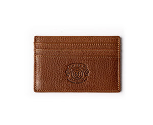 Ghurka - Slim Credit Card Case No. 204 in Vintage Chestnut Leather.