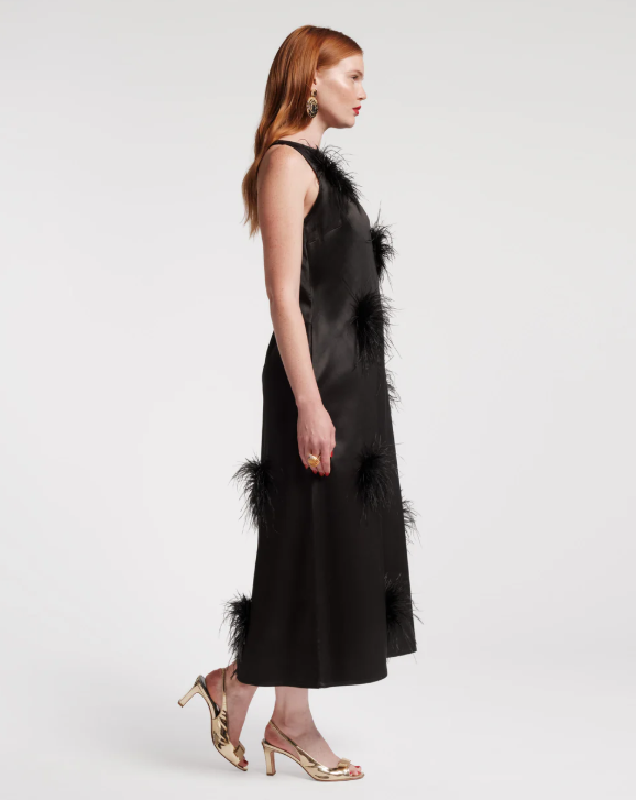 Frances Valentine - Francesca Feather Maxi Dress