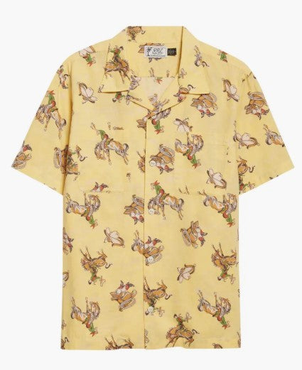 RRL - Western Print Linen - Cotton Camp Shirt