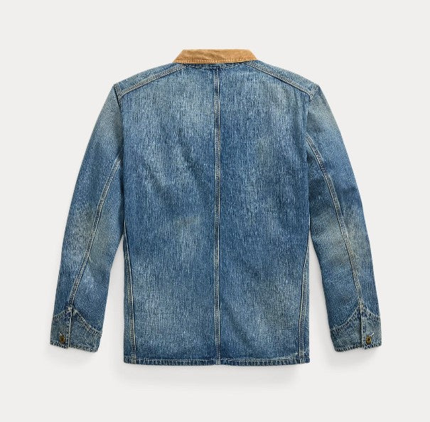 RRL - Corduroy-Collar Indigo Denim Jacket