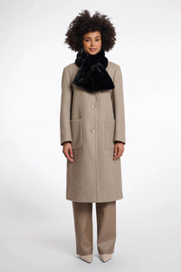 Rino & Pelle - Stip Faux Fur Scarf