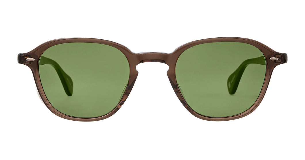 Garrett Leight - Gilbert 46 in Espresso/Pure Green.