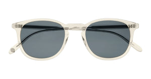 Garrett Leight - Kinney 49 in Champagne/Blue Smoke Polar.