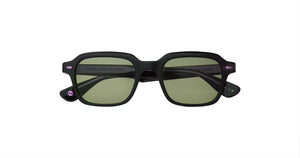 Garrett Leight - OG Freddy P 49 in Black/Valley View Green.