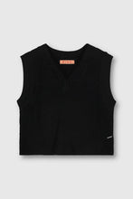 Load image into Gallery viewer, Rino &amp; Pelle - Unna V-Neck Sweater Vest in Black.
