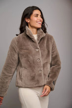 Load image into Gallery viewer, Model wearing Rino &amp; Pelle - Vie Jacket in Taupe.

