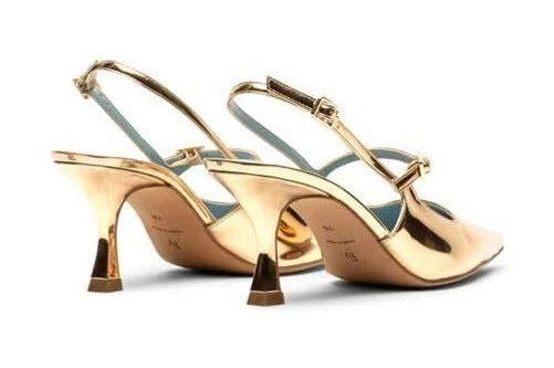 Frances Valentine - Vivi Pump in Gold.