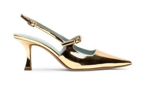 Frances Valentine - Vivi Pump in Gold.